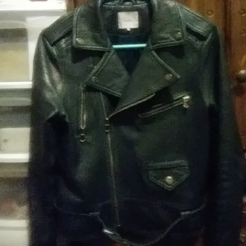 Black Parker leather jacket